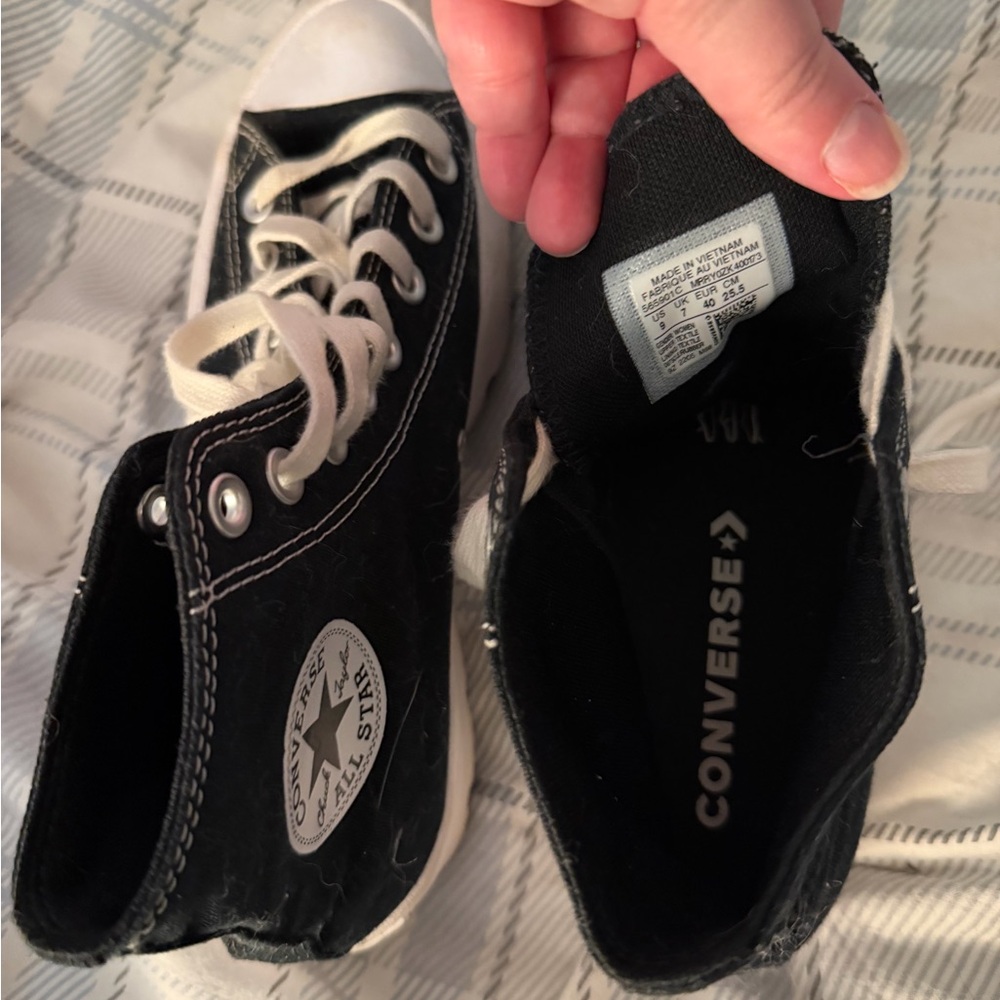 Converse Black and White High-Top Sneakers